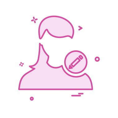 Kadın simge tasarlamak vektör