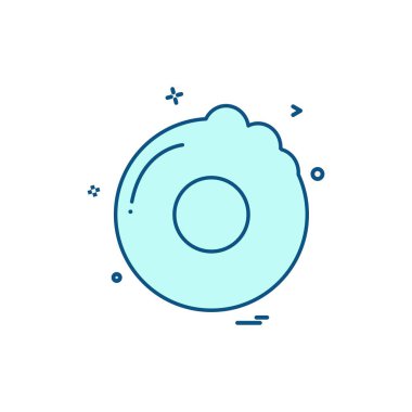 Gıda simgesi tasarım vektörü