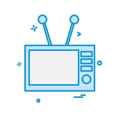 TV simgesi tasarım vektörü