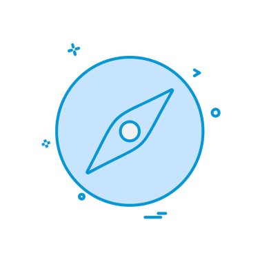 Pusula Simgesi Tasarım Vektörü