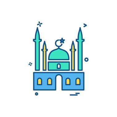 Cami simge tasarlamak vektör