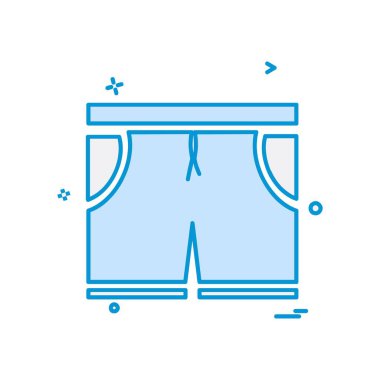 Şort simge tasarlamak vektör