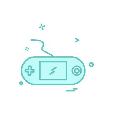 Oyun uzak simge tasarım vektörü