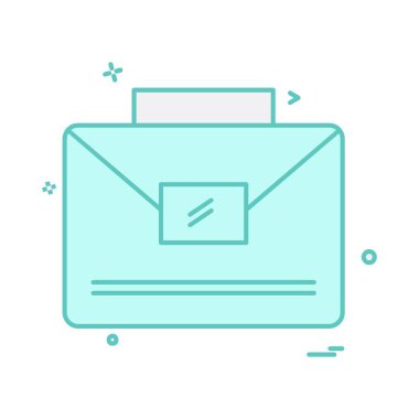 Evrak Çantası'nı simge tasarlamak vektör 