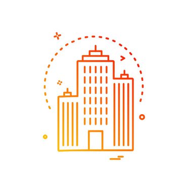 Kule simge tasarım vektörü