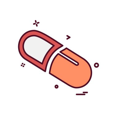 Tıbbi simge tasarım, renkli vektör çizim