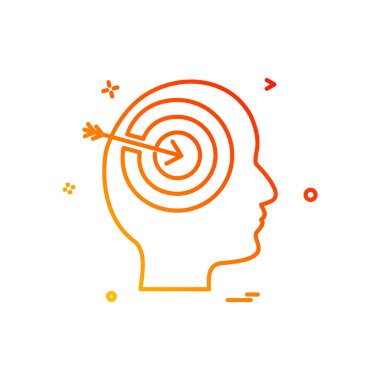 Zihin simge tasarlamak vektör 