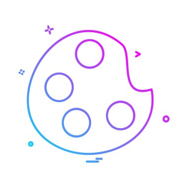 Boya düz simge vektör çizim 