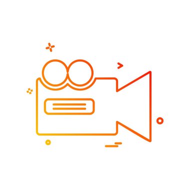 Kamera simgesi tasarım vektörü