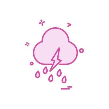 Sadece simge vektör üzerinde beyaz baclground hava