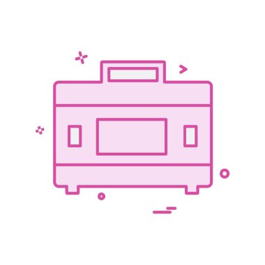 Çanta simge tasarlamak vektör