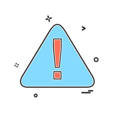 Uyarı simge tasarlamak vektör