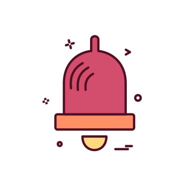 Çan simgesi tasarım vektörü