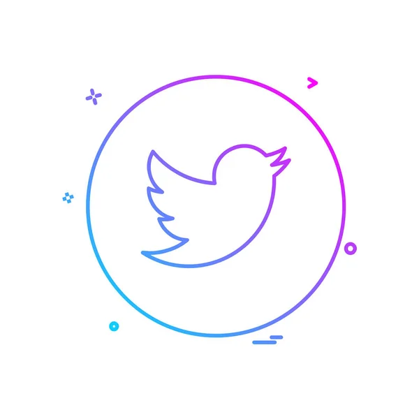 Design Vektor Für Twitter Symbole — Stockvektor