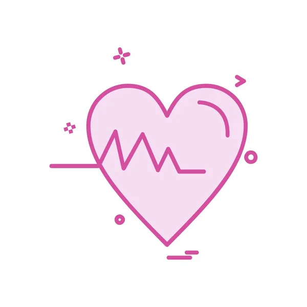 Valentine Day Icon Design Vecteur — Image vectorielle