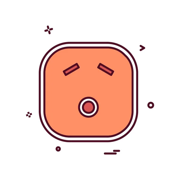 Triste Diseño Iconos Emoji Ilustración Vectorial Colorido — Vector de stock