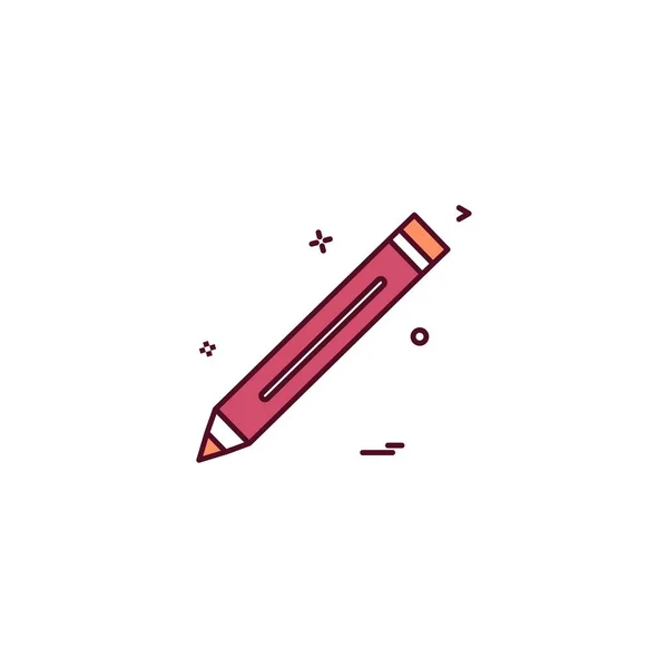 Kalem Kalem Çalışma Simge Vektör — Stok Vektör