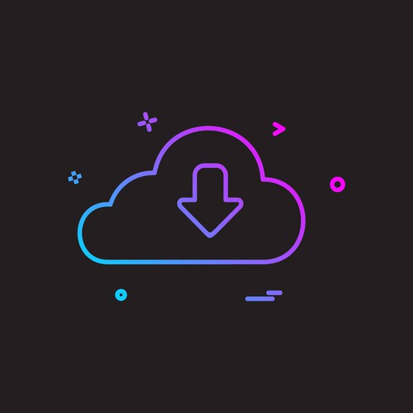 Скачать иконку дизайна, красочные векторные иллюстрации
