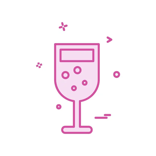 Drink Pictogram Ontwerp Kleurrijke Vectorillustratie — Stockvector