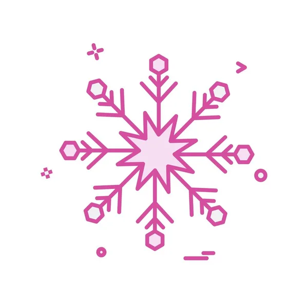 Snowflake Vetor Ícone Fundo Branco — Vetor de Stock