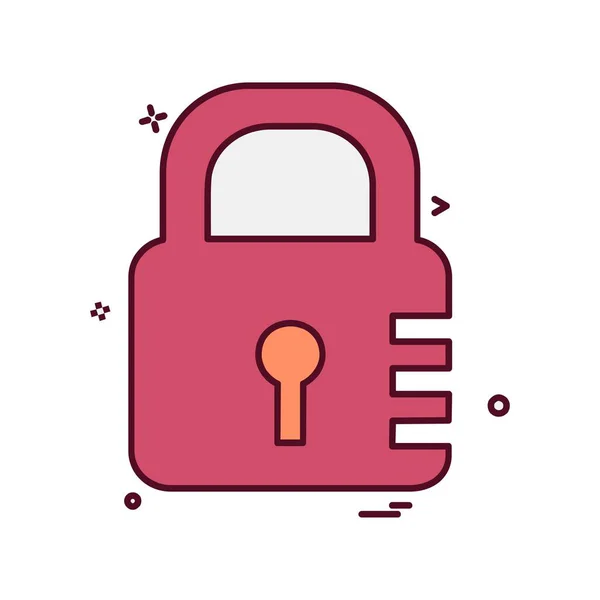 Designvektor Für Lock Icons — Stockvektor