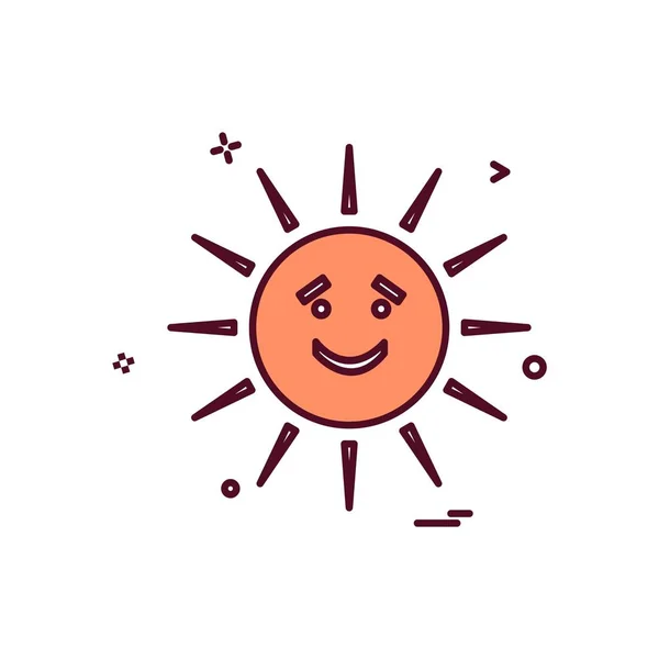 Дизайн Піктограм Сонця Барвисті Векторні Ілюстрації — стоковий вектор