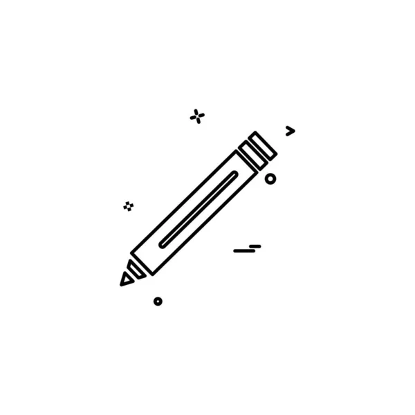 Kalem Okulu Ikon Vektör Tasarımı — Stok Vektör