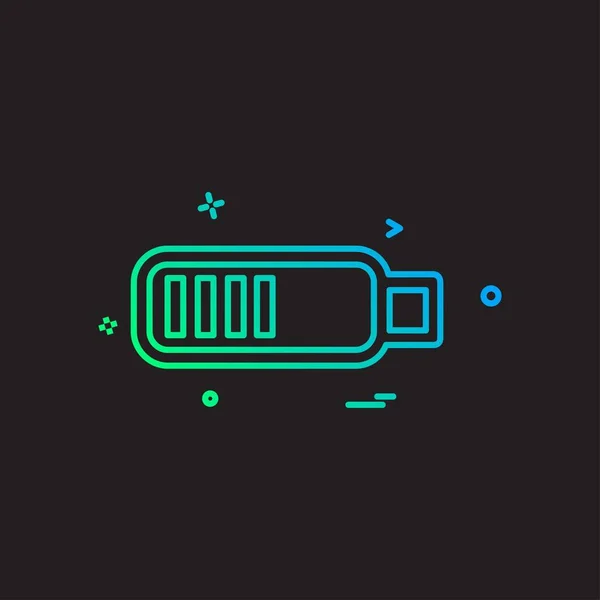 Vecteur Conception Icône Batterie — Image vectorielle