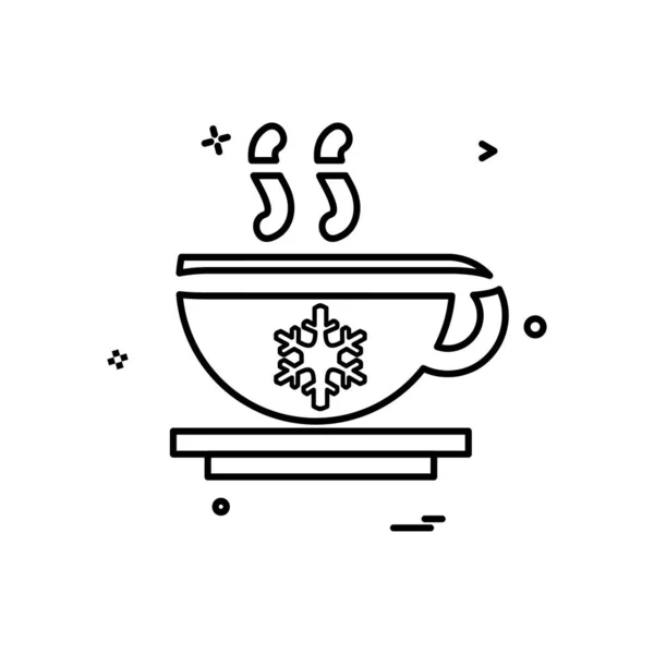 Tea Icon Design Vector — Stock Vector