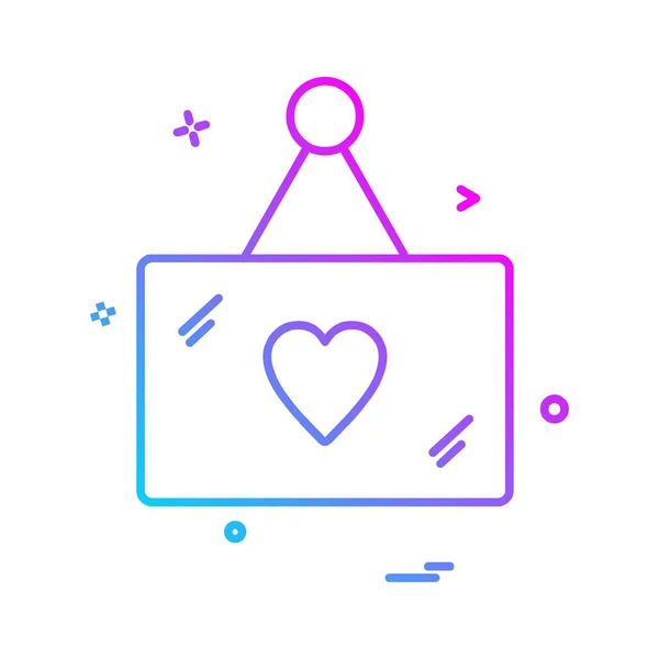 Valentine Day Icon Design Vector — Stock Vector