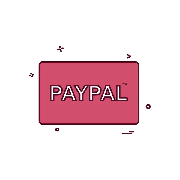 Návrh Ikon Paypal Card — Stockový vektor