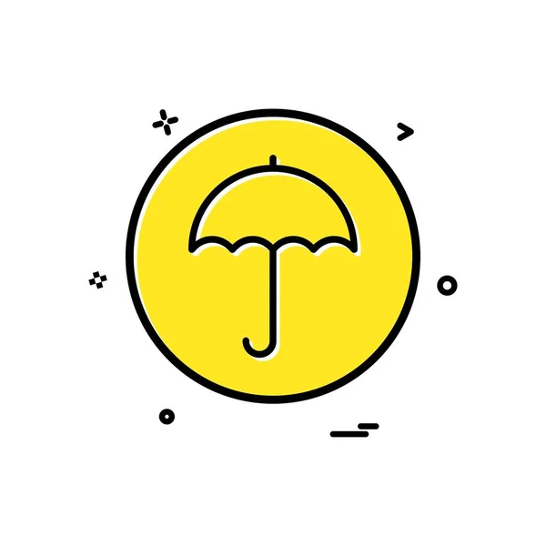 Esernyő Alapikon Vector Design — Stock Vector
