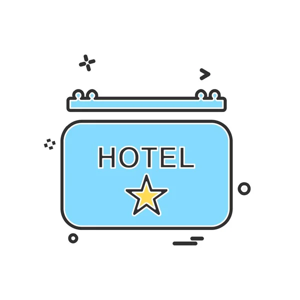 Wektor Projektowania Ikon Hotelowych — Wektor stockowy