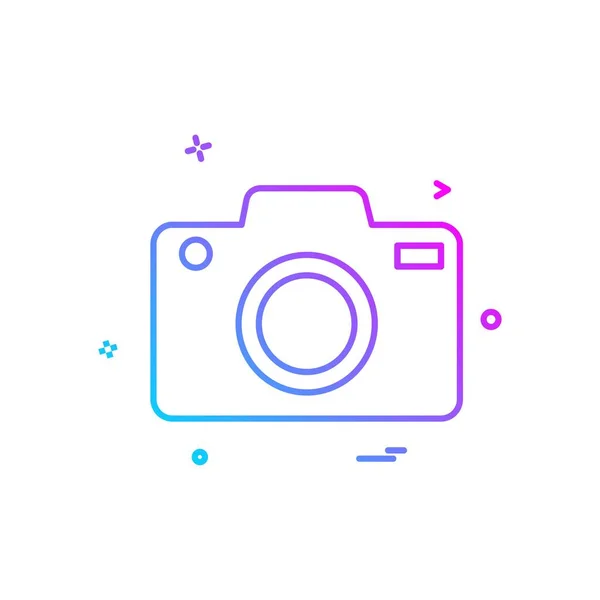 Camera Icon Design Vector — Stock Vector