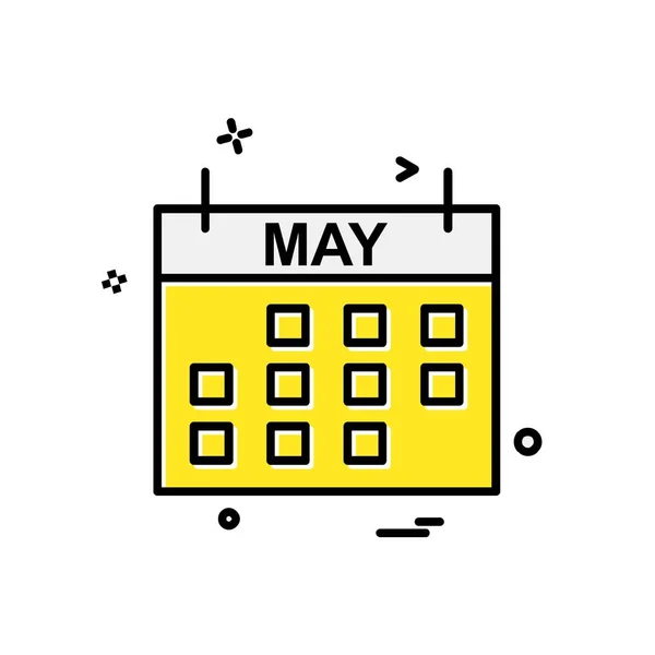 Calender Icon Design Vector — Stock Vector