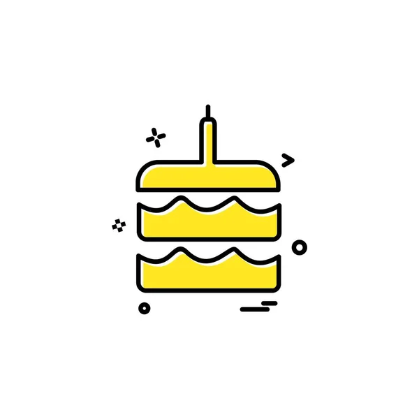 Дизайн Иконок Торта — стоковый вектор