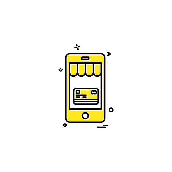 Smart Telefon Ikon Design Vektorillustration — Stock vektor