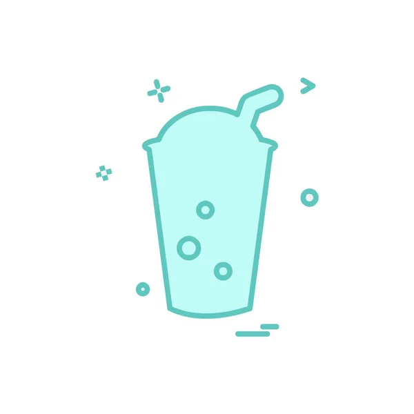 Drink Icon Design Bunte Vektorillustration — Stockvektor