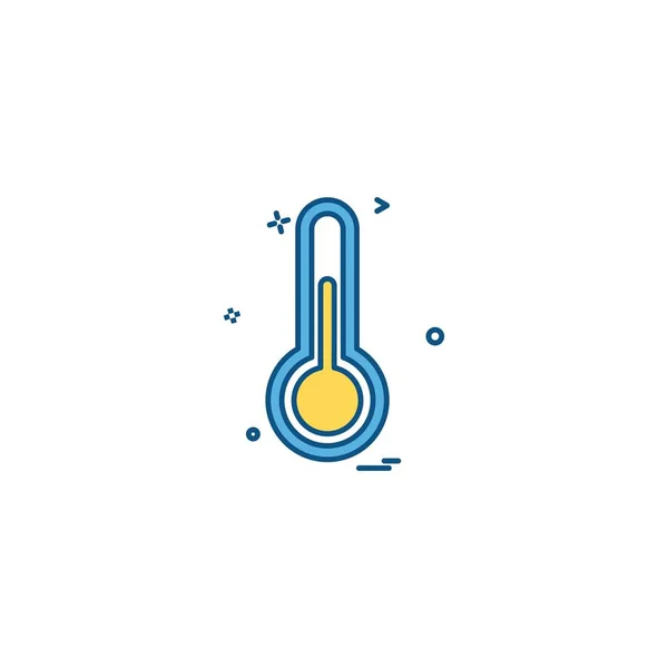 Gezondheid Gezondheidszorg Geneeskunde Temperatuur Therm Thermometer Pictogram Vector Desige — Stockvector