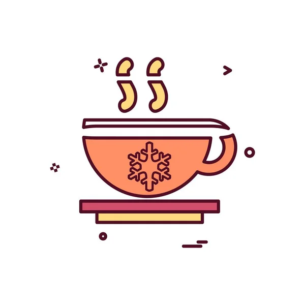 Tea Icon Design Vector — Stock Vector