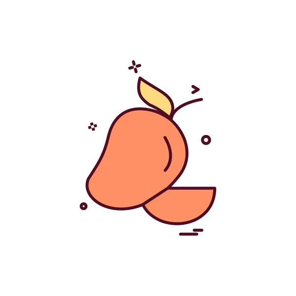 Frutas Icono Diseño Vector — Archivo Imágenes Vectoriales