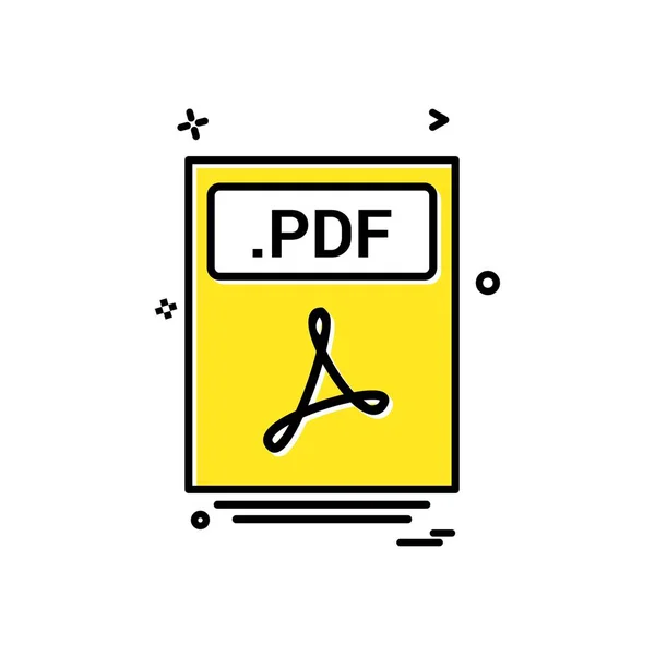 ファイル ファイルの Pdf アイコン ベクトルのデザイン — ストックベクタ