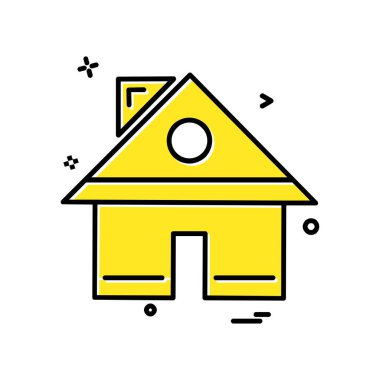 Ev simgesi tasarım vektörü