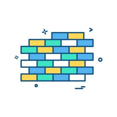 Duvar simge tasarlamak vektör