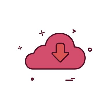 Simgesi tasarım, renkli vektör çizim indir