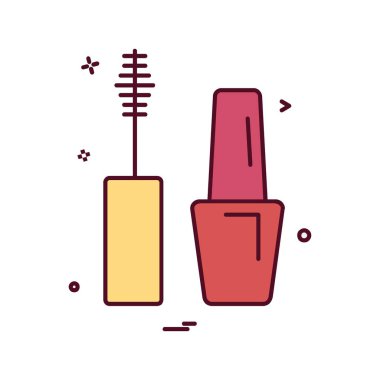 Kozmetik simgesi tasarım vektörü