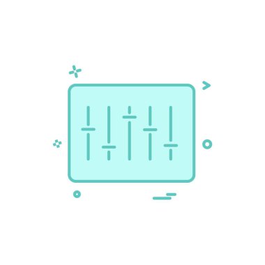 ses müzik simge vektör tasarımı