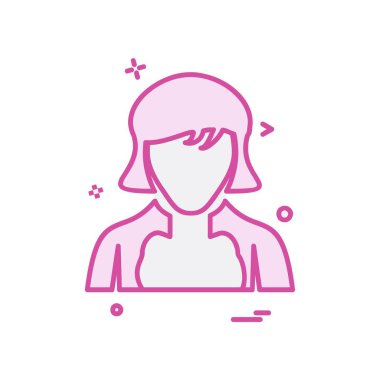 Avatar simge tasarlamak vektör