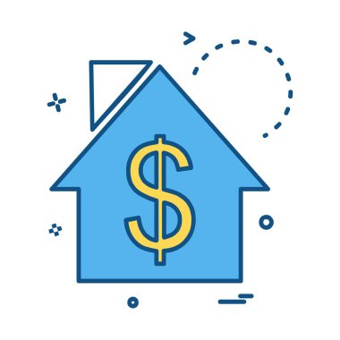 Emlak simge tasarlamak vektör