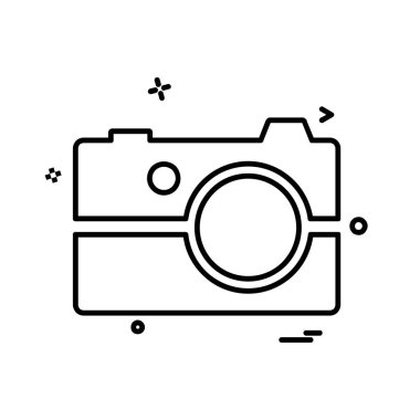 Kamera simgesi tasarım vektörü